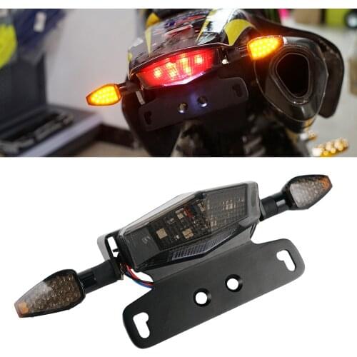 Motorcycle License Plate Holder Brake Light Turning Signal Kit For SUZUKI DR-Z 400S DRZ400S DRZ 400S 2000-2019 2018 2017 2016