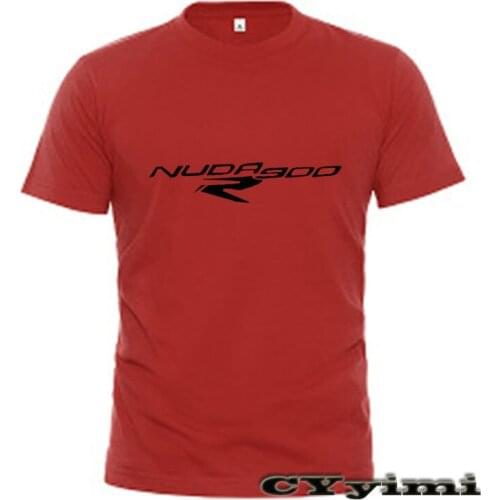 For Nuda 900/R T Shirt Men New LOGO T-shirt 100% Cotton Summer Short Sleeve Round Neck Tees Male