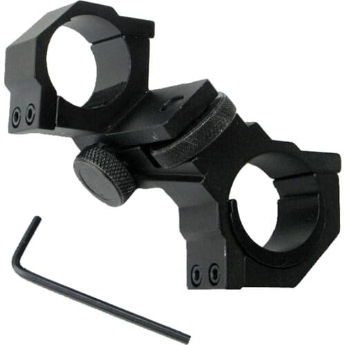 2 Way Use Metal 25.4mm/30mm Diameter Double Ring Mount Adjustable Elevation Windage for Scope/Torch/Sight free Shipping K