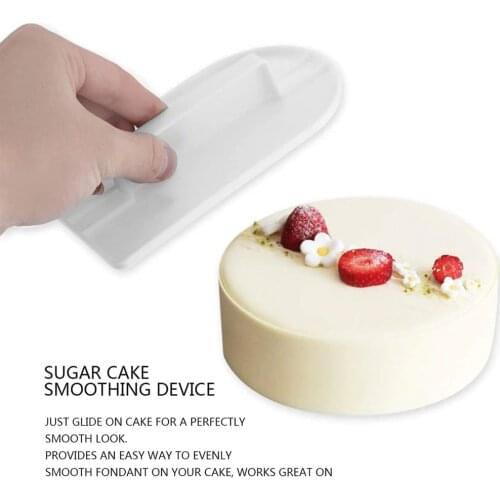 Eco-Friendly Cake Decorating Tools Cake Smoother Polisher Tools Smoother Fondant Silicone Mold DIY Kitchen Bake Tool Baking