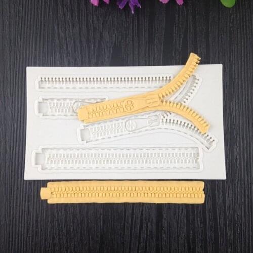 Flip sugar liquid silicone mold dry Perth styling leather accessories, metal zipper decoration WMJ-787