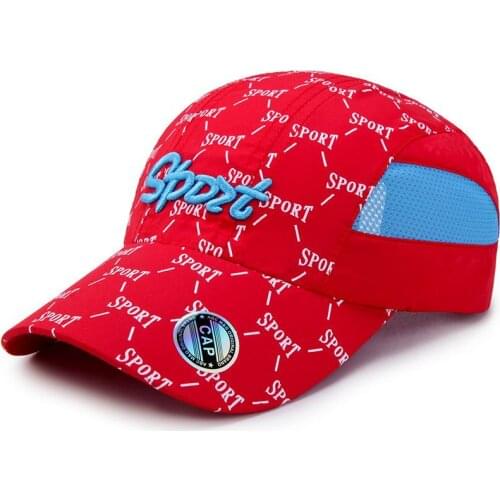 Kagenmo Child 4-8Years Unisex Baseball Cap 48-52cm Mesh Breathable Boy Sports Hat Outdoor Sunscreen Girl Hats