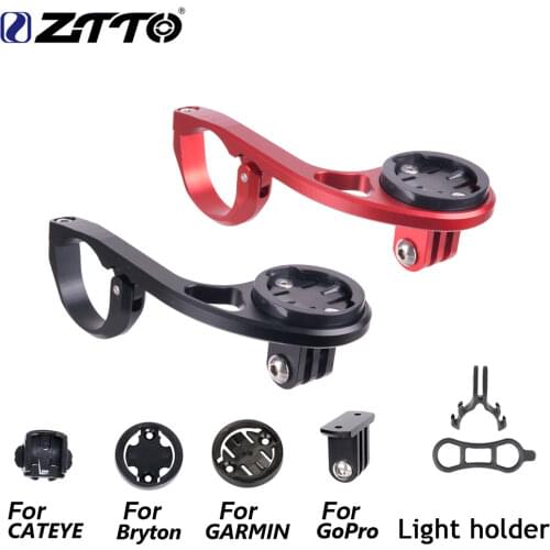 ZTTO Bike Bicycle Computer Mount For 31.8 25.4mm Handlebar Adjustable Compatible For GARMIN Edge Cat Eye Bryton Fit Gopro Camera