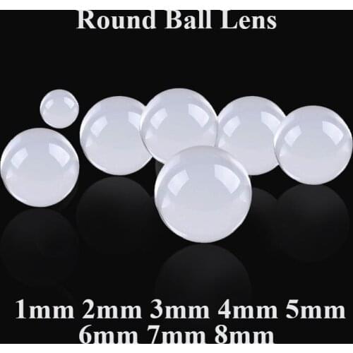 Round Ball Lens Diameter 1mm~40mm (BK7) K9 Optical Glass Solid Glass for Endoscope Sensors Optical Fiber Communication