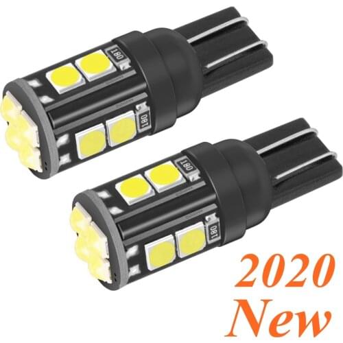 2Pcs 2020 New T10 W5W WY5W 168 921 2825 Super Bright LED Car Interior Reading Dome Light Auto Parking Lamp Wedge Tail Side Bulb