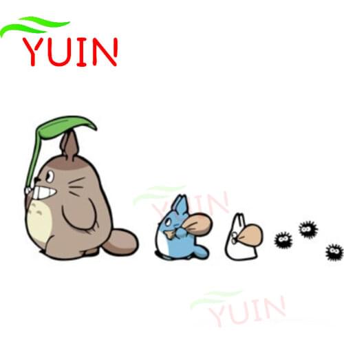 Car Sticker Decor Motorcycle Decals My Neighbor Totoro with Oak Seeds PVC Window Decorative Accessories Creative Decal 20*9cm