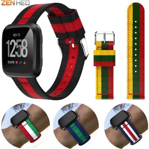 Nylon Wrist Strap For Fitbit Versa Smart Watch Band Replacement Bracelet Watchband For Fitbit Versa