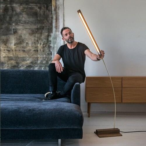 Nordic creative minimalist art floor lamp designer living room study model room bedroom bedside floor lamp