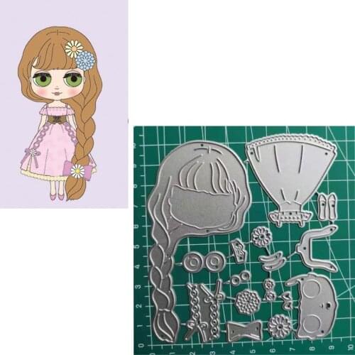 2019 New Girl Metal Cutting Dies Scrapbooking Album Cuts For Diy Card Making Stencil Embossing Die New 2019