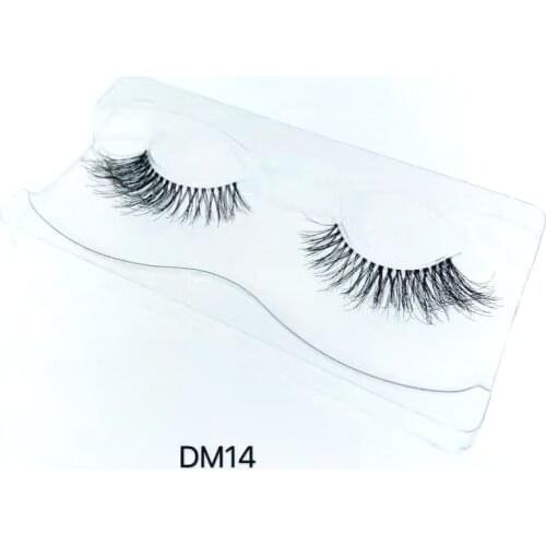 DM one pair Mink Eyelashes Clear Band Eye Lashes Crisscross Transparent Band False Eyelashes Handmade Dramatic Lashes Upper Lash