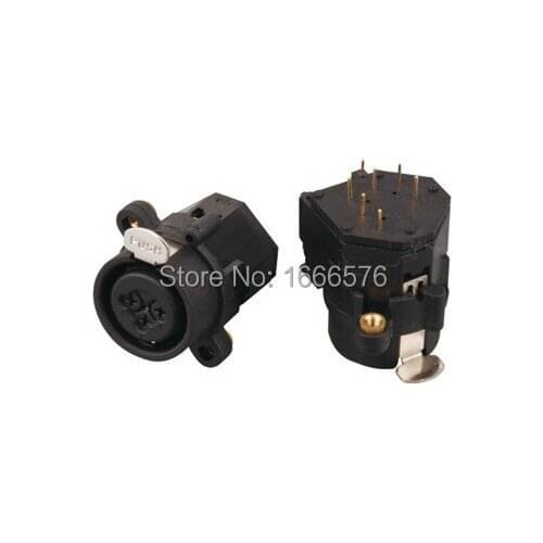 Wholesale 50PCS/LOT pcs FEMALE SOCKET, XLR-1/4" JACK With lock - 408AC