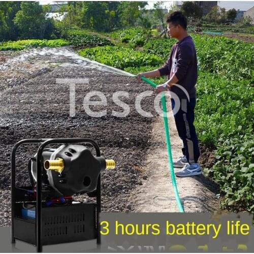 Rechargeable vegetable water pump, high power outdoor agricultural irrigation pump, 12v water pump, large flow well water pump