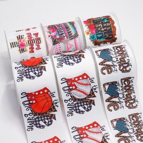 DIY Handmade Materials Printed Grosgrain Ribbon 50 Yard Per Size 52980