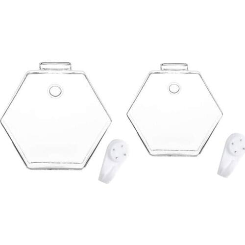 Hexagon Shape Wall Hanging Plant Terrarium Geometric Glass Planter Transparent Vase DIY Bottle Home Office Decoration