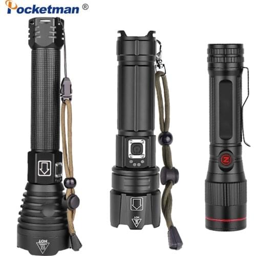 XHP90 XHP70.2 Super Bright LED Flashlight USB Rechargeable Flashlight Waterproof Torch Zoom LED Torch