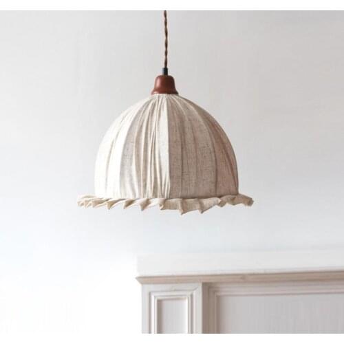 Cloth restaurant kitchen bar bedroom balcony lamps Japanese Nordic simple rural Chandelier