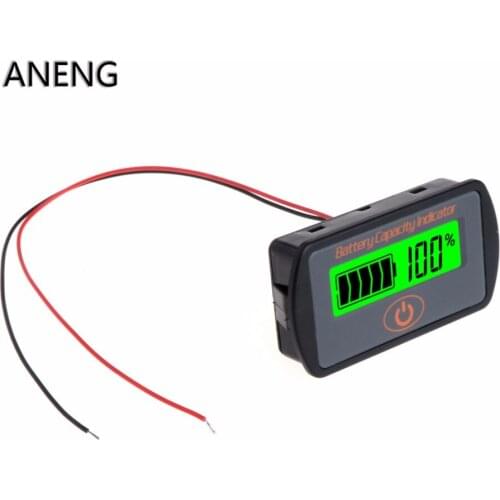 ANENG 12V 24V LCD Battery Capacity Voltmeter Tester Indicator Car Lead-acid Lithium