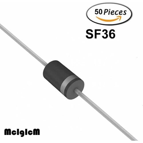 MCIGICM 50pcs Rectifier Diode 3A 400V DO-27 SF36