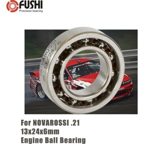 MR2413E 13*24*6mm Rear Engine Ball Bearing 1PC ABEC-3 C3 Clearance Polymite Nylon Cage T46 Bearings For NOVAROSSI .21 16200