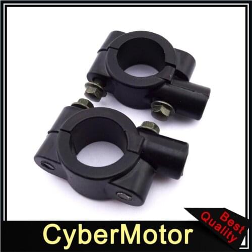 8mm Motorcycle Mirror Mount Clamp For Honda Yamaha Suzuki Kawasaki Motor Bike Pit Dirt Bike ATV Scooter Moped