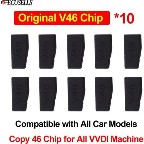 10Pcs/Lot V46 Copiable 46 Chip Original V46 Cemamic Car Key Chip Work for All Car Models Support VVDI Full Series of Machines