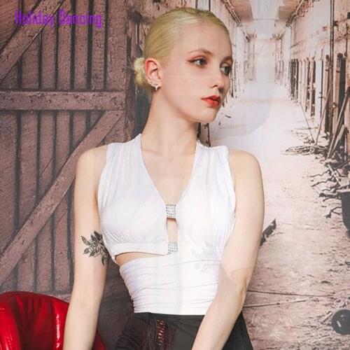 2021 New TL712 Sleeveless Latin Dance Dress Women Tops Bare Back Tops for Ballroom Tango Chacha Dancing Performamnce