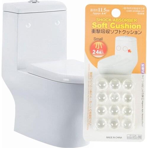 24Pcs/Set Transparent Anti Slip Silicone Shock Absorber Soft Cushion For Closestool Wholesale Hot Sale