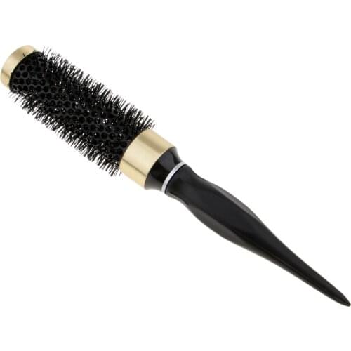 5 Sizes Round Barrel Hair Brush Thermal Aluminum Salon Styling Roller Comb For Blow Drying Curling Straightening Hair Care