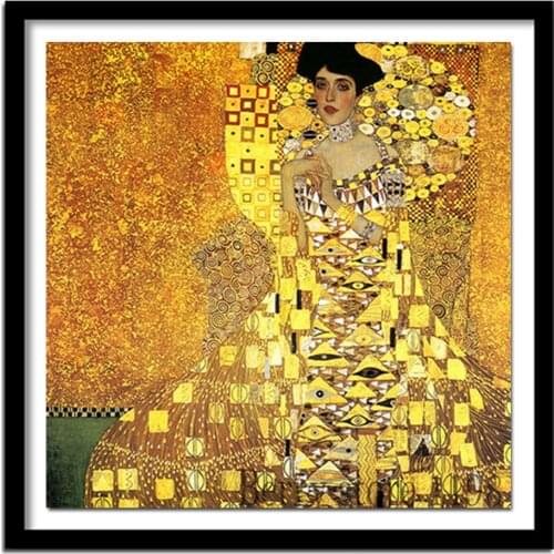 5D DIY Diamond Embroidery Diamond beautiful "Gustav Klimt Adele" picture Diamond Paste diamond Painting Cross Stitch