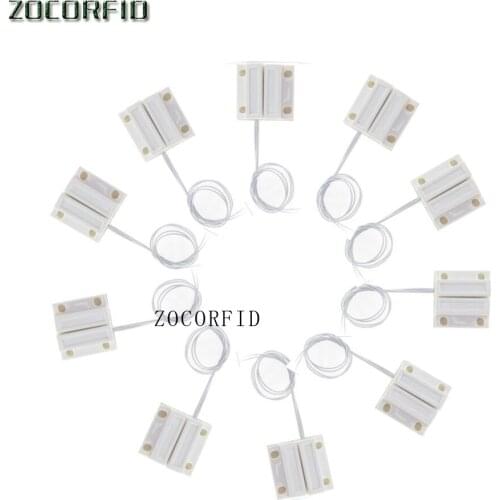 Free shipping 50pcs MC-38 Door Window Contacts Security Magnetic Reed Spring Switch Alarm Normal Closed Style Screws N.C Type