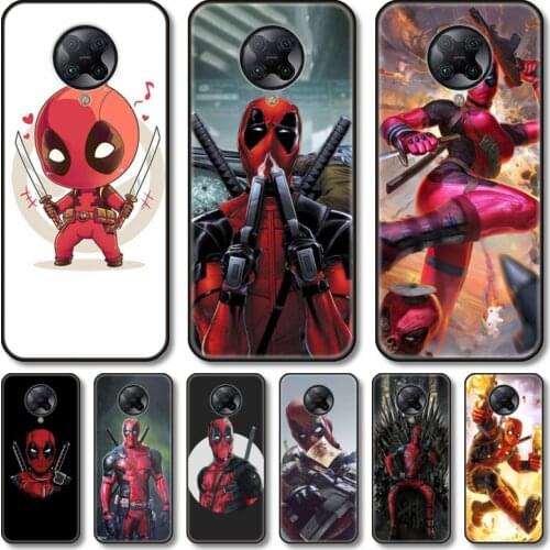 Lady pool Phone Case For xiaomi Poco M2 M3 C3 X3 F2 F3 Lite NFC Pro Anime Black Cover Silicone Back Pretty tpu