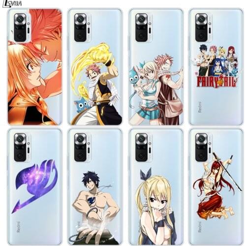 Anime Manga Fairy Tail Silicone Cover For Xiaomi Redmi Note 10 10S 9 9S Pro Max 9T 8T 8 7 6 5 Pro 5A 4X 4 Phone Case