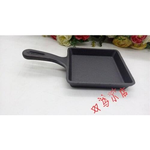0 japanese style Cast iron egg fry pan mini cast iron pan griddle Mini loaf pans roast pan frypan skillets