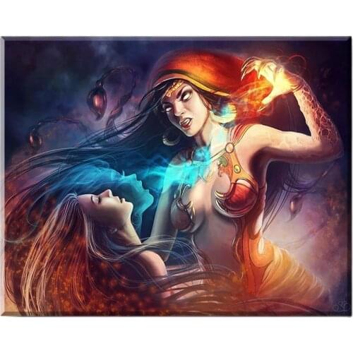 D DIY Diamond Painting Moonlight Woman Vampire Full Square Round Diamond Embroidery Rhinestone Mosaic Cross Stitch A2292