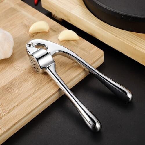 Garlic Press Crusher and Mincer - Professional Food Grade, Rust Proof, Easy Squeeze and Clean, Dishwasher Safe