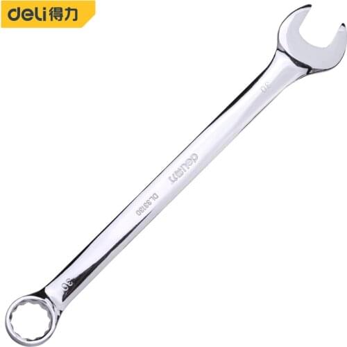 Deli Ratchet Combination Metric Mirror Wrench 30mm Fine Tooth Gear Ring Torque Socket Nut Hand Tools Alicates High Repair Tools