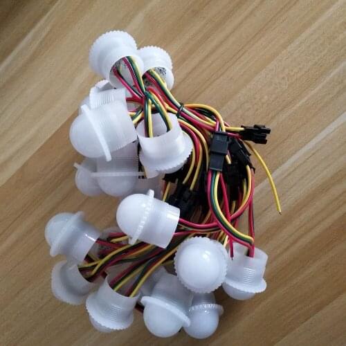 DHL EMS Free shipping 100pcs/lot UCS1903 26mm Diffused Full Color 3 LEDs 5050 SMD RGB Programmable pixel Led Module 12V