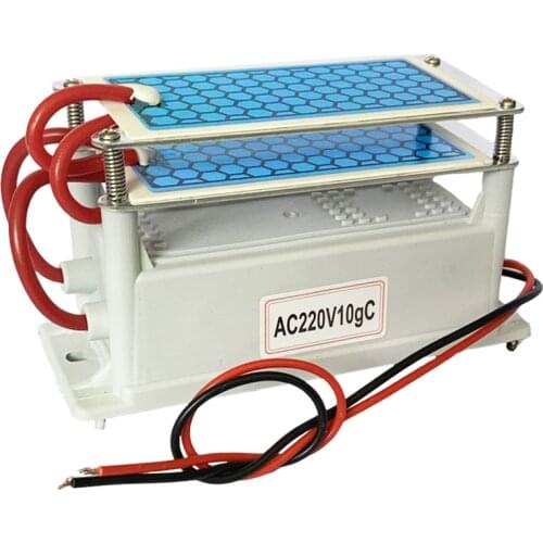 Ceramic Ozone Generator 220V/110V 10g Double Integrated Long Life Ceramic Plate Ozonizer Air Water Air Purifier