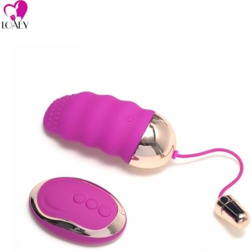 LOAEY Remote Control Wireless Vibrating Eggs Female Vaginal Tight Exercise Smart Love Ball Of Jump Sex Toy For Women