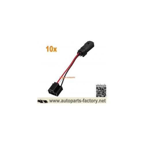 Longyue 10pcs Plug & Play h4 Headlight Wiring Adapter For 2018-2019 Jeep Wrangler JL 6"