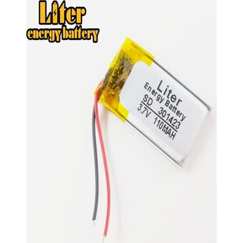 Best battery brand MP3 MP4 3.7V lithium polymer battery 031423 301423 110mah MP4 GPS MP3 Toy Battery