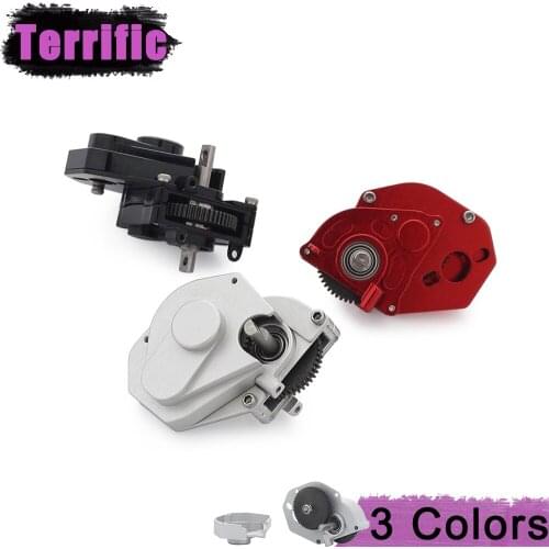 Metal Transmission with Gear Pinion Gearbox Internal Gears for 1/24 RC Crawler Axial SCX24 90081 C10 B-17 Truck Upgrade