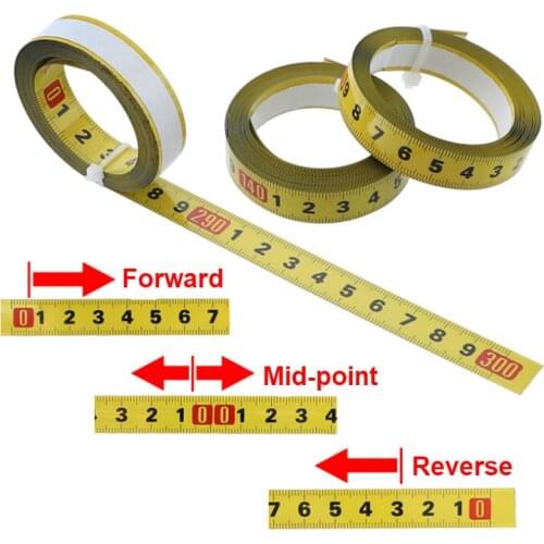 Metric Steel Miter Track Tape Measure 0.5'' Self Adhesive Scale Ruler Tape 1-5M For Router Table Saw T-Track Woodworking Tools