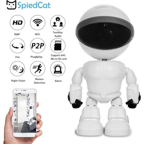 Mini Smart Robot Camera HD WIFI IP P2P Two-way Voice Recording Alarm Night Vision Home Care Baby Pet Monitor For Android iOS Cam