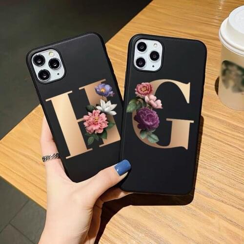 Fashion Custom Name Letter TPU Soft Silicone phone case For iPhone 12Mini 11Pro max 12pro Max XSMax XR 7 8 6s Plus SE2020 cover