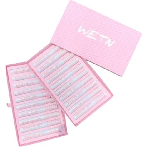 10pcs Pack Cigarette-shaped Lipstick Set Matte Velvet Lasting Creative Pink Girl Cigarette Tube Lip Glaze Set Matte TSLM2