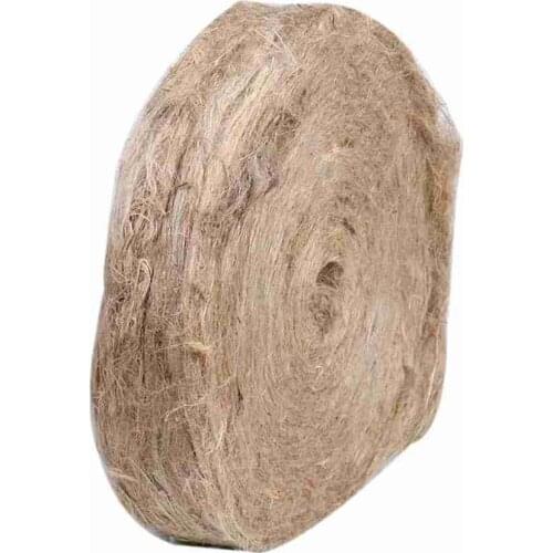 Natural Jute Silk Outdoor Fire Kindling Drilling Wood Tinder Oil Silk Sucker Bird Nest Handmade Cage Outdoor