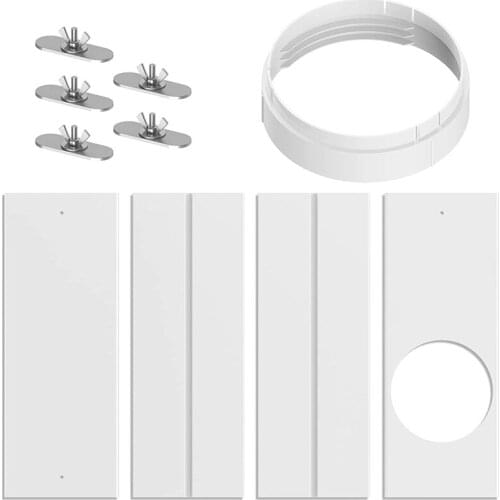 Portable Air Conditioner Window Kit,Portable AC Replacement Window PVC Sealing Bracket, Adjustable Sliding AC Kit