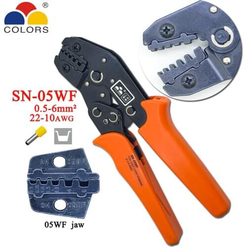 SN-05WF SM plug terminal spring clamp terminals Crimping Tool Crimping pliers For D-SUB Terminals 0.5-6mm