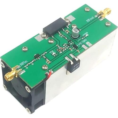 Lusya 433MHZ 350-480MHZ 13W UHF RF Radio Power Amplifier AMP DMR With heatsink Board